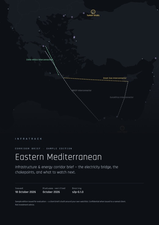 Cover of the East-Med Corridor Brief sample